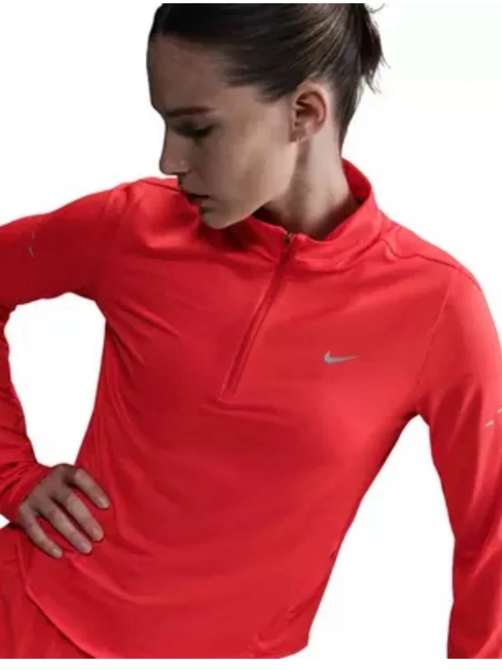 Nike Women’s Dri-Fit Hot Pink Quarter-Zip Athletic Top